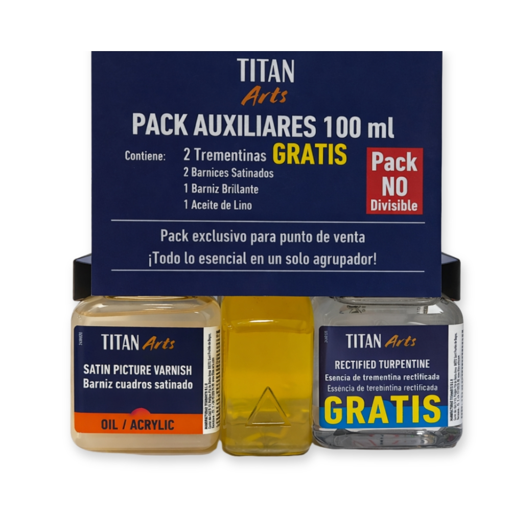 Pack Auxiliares Titan Arts 100 Ml