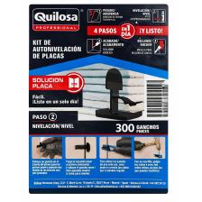 Kit Auto Nivelación Placas De Pladur 300 Ganchos Quilosa