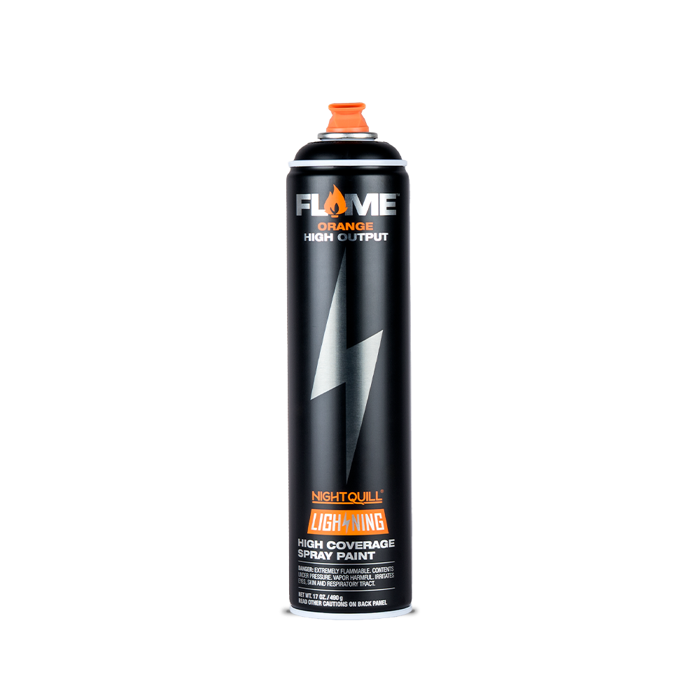 Spray Flame Lightning Negro 600 Ml