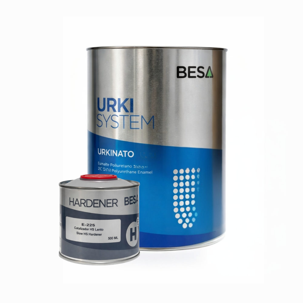 Pintura Poliuretano Brillante 2 Comp. Urki-Nato Carta Ral 2:1 1 Lt + 0,5 Lt