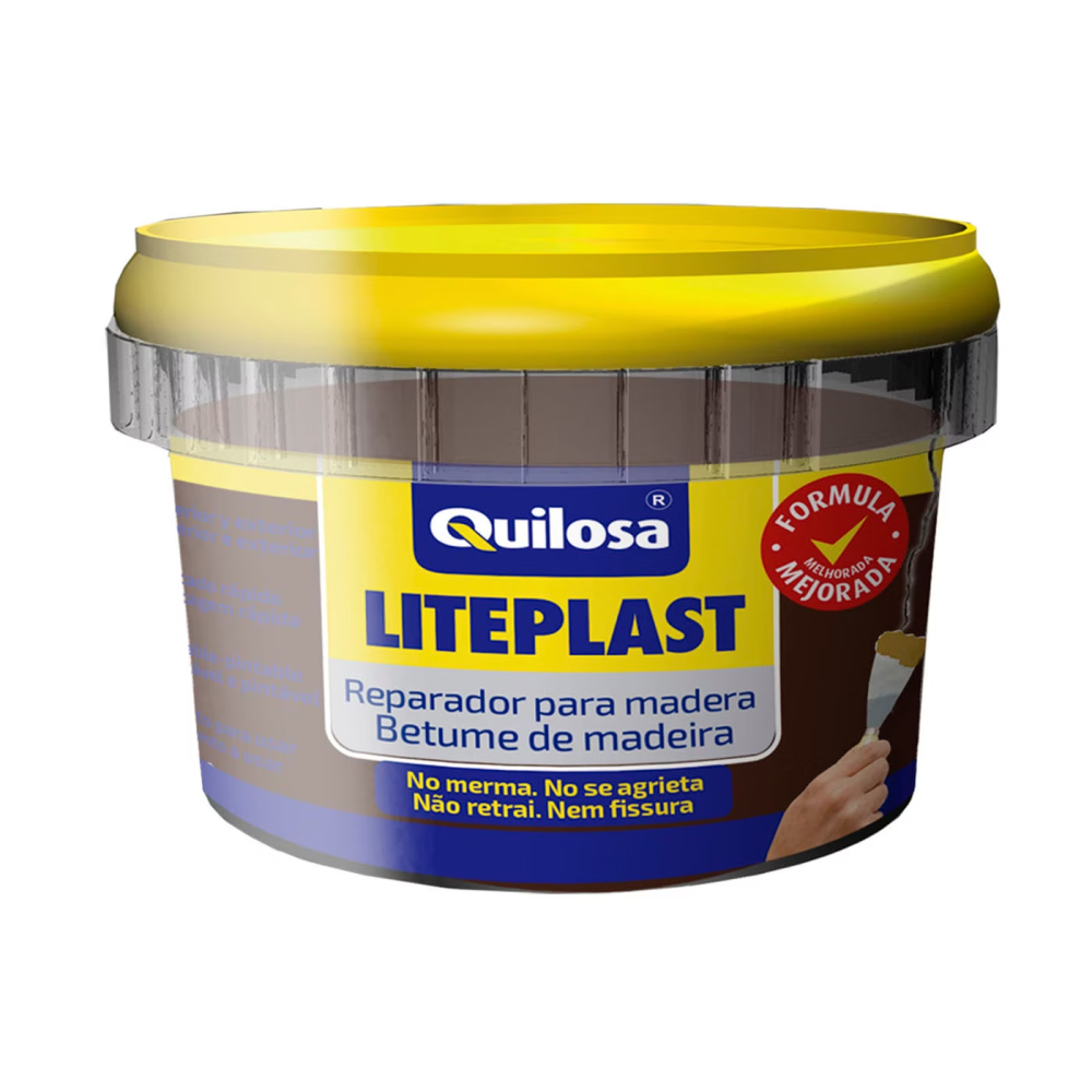 Liteplast Masilla ligera Reparadora Madera Sapely Quilosa 250 Ml