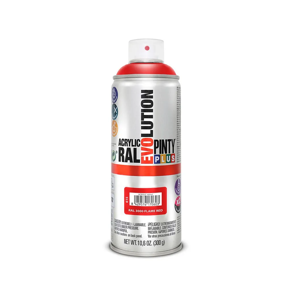 Spray Pintura Metalizada Pintyplus Rojo MT155 400 Ml