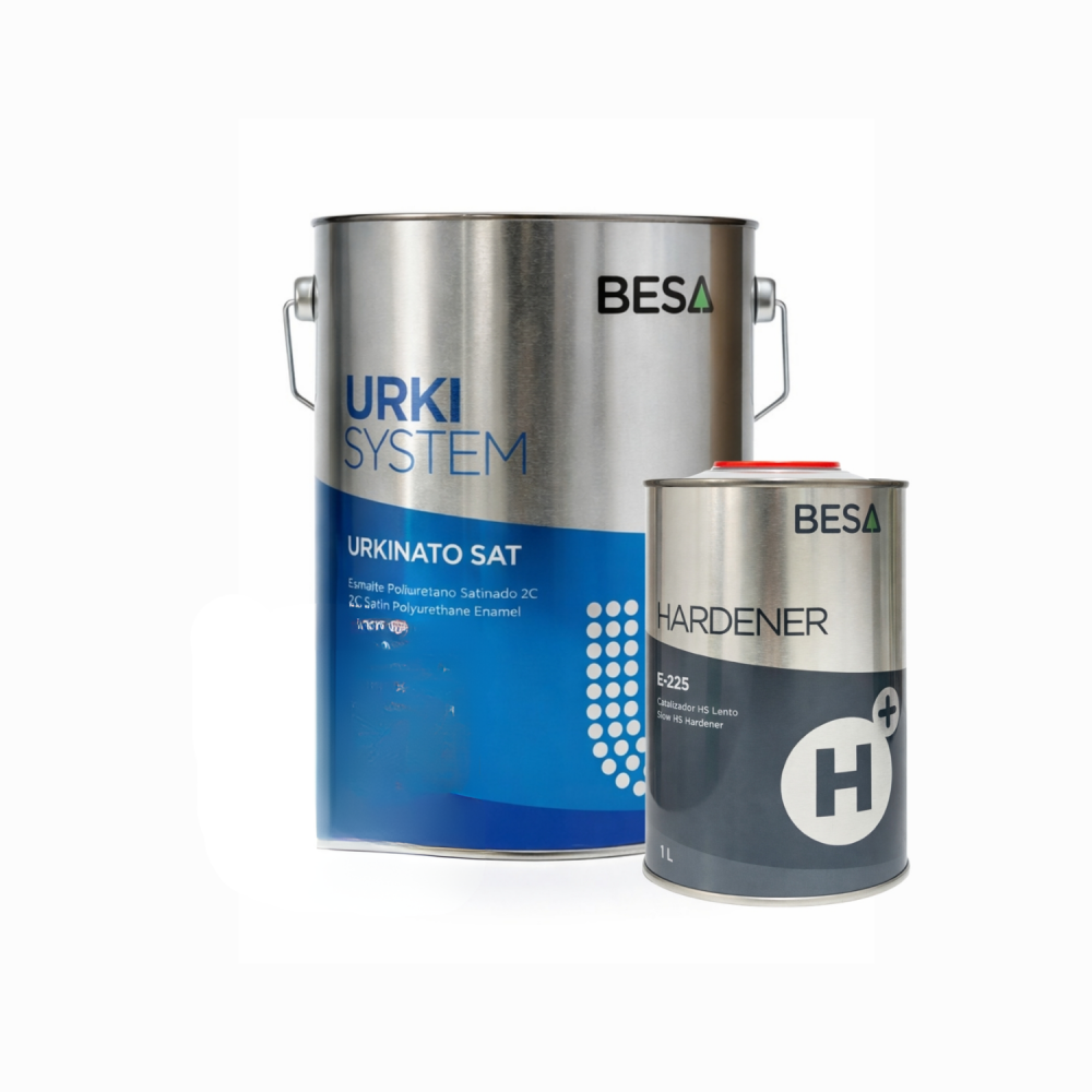 Pintura Poliuretano Satinado 2 Comp. Urki-Nato Carta Ral 3:1 3 Lt + 1 Lt