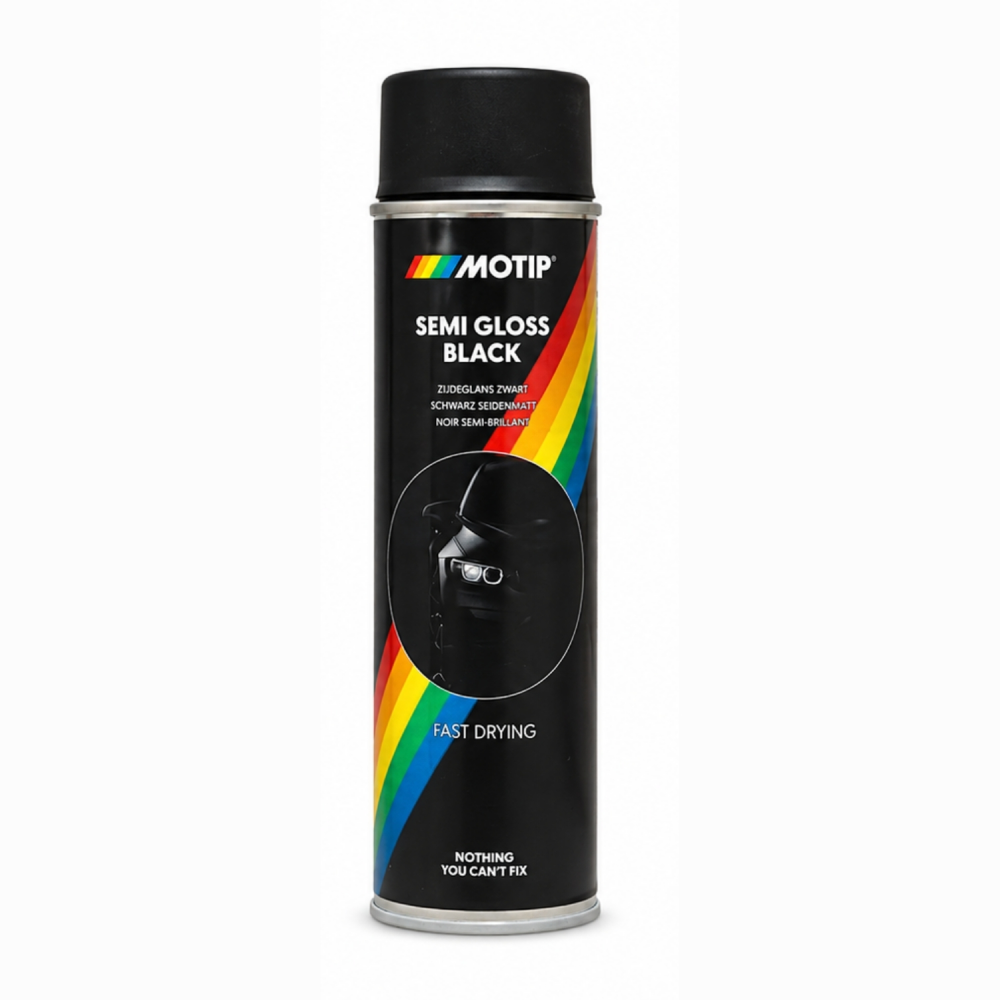 Spray Pintura Negro Satinado Motip 500 Ml