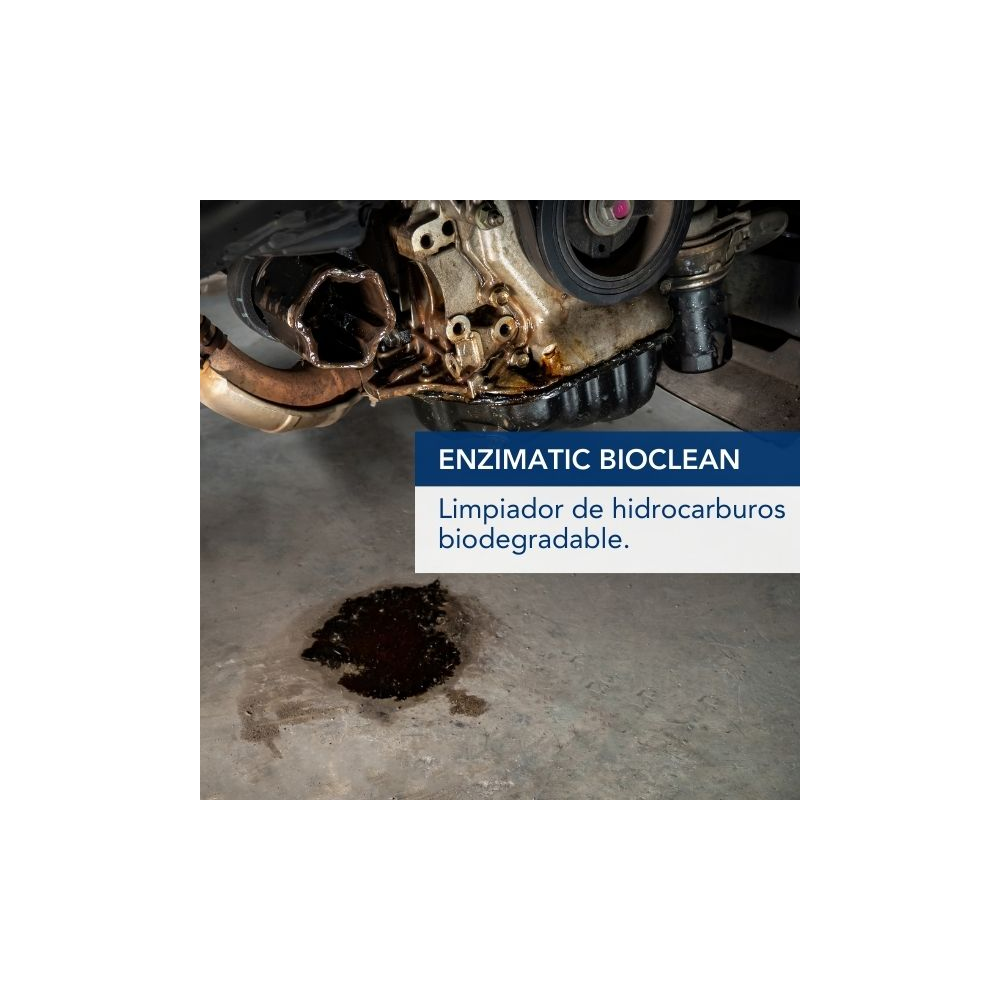 Limpiador De Manchas de Aceites e Hidrocarburos Enzimatic Bioclean 5 Lt