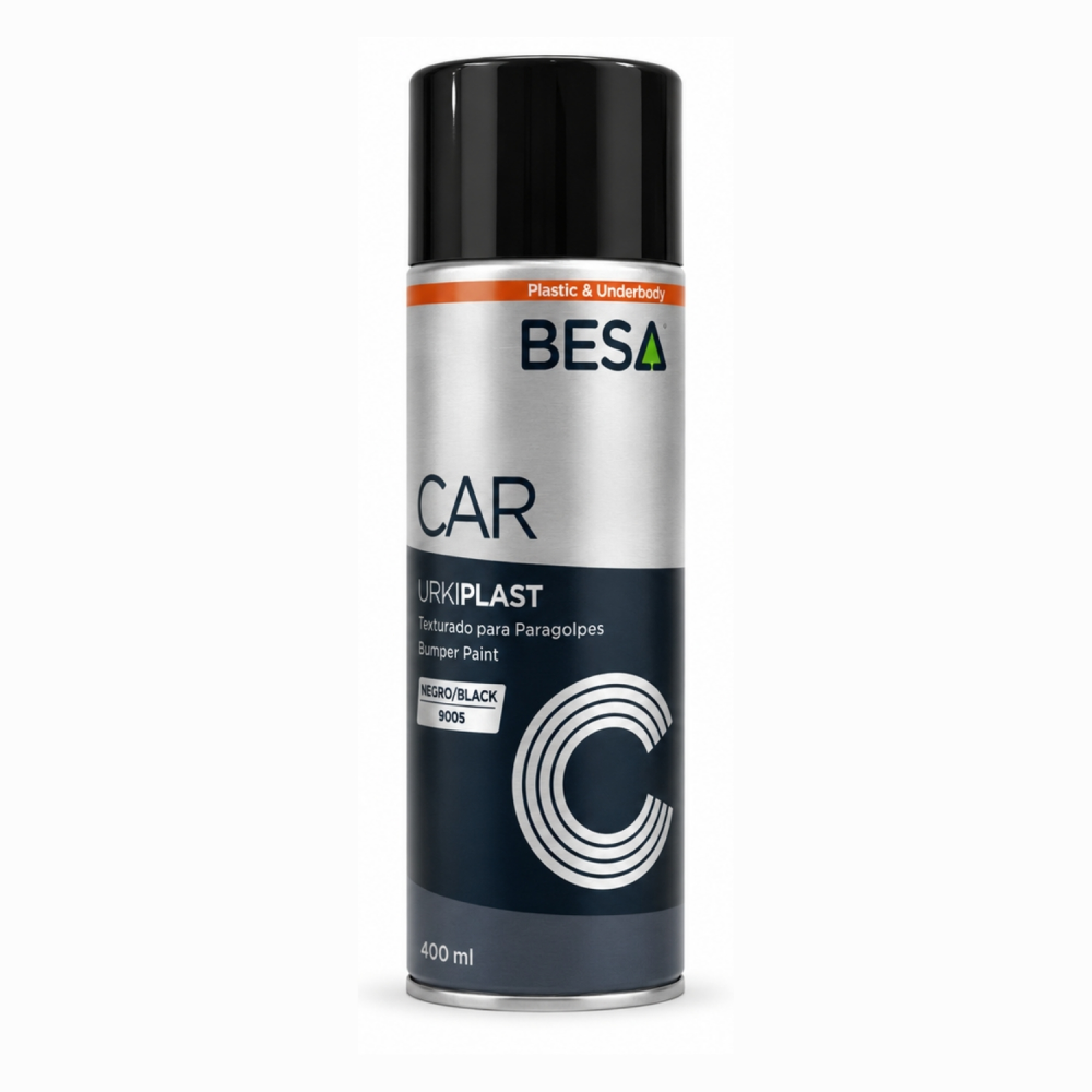 Spray Pintura Texturizada Para Plásticos Negro Urkiplast 400 Ml
