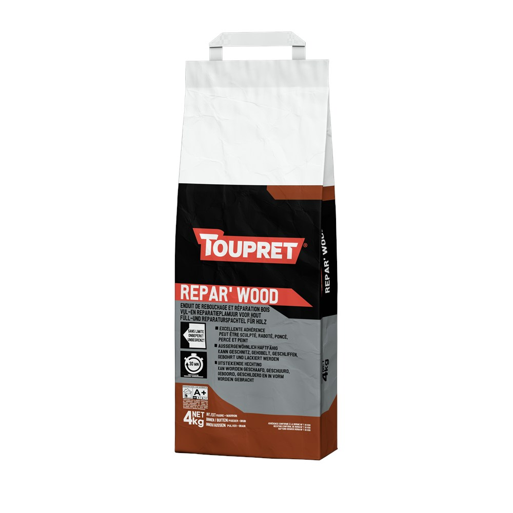 Toupret Masilla Reparación Madera Repar Wood 4 Kg