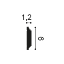 Orac Decor Moldura Flexible 200X6X1,2 Cm P9905F