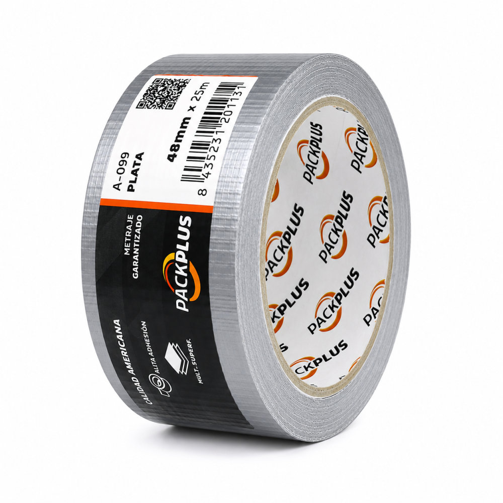 Cinta Americana Alta Rendimiento Plata A-099 48 Mm X 25 Mts