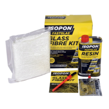 Kit Resina Poliéster + Fibra Fastglas 500 Ml/0,5 M2