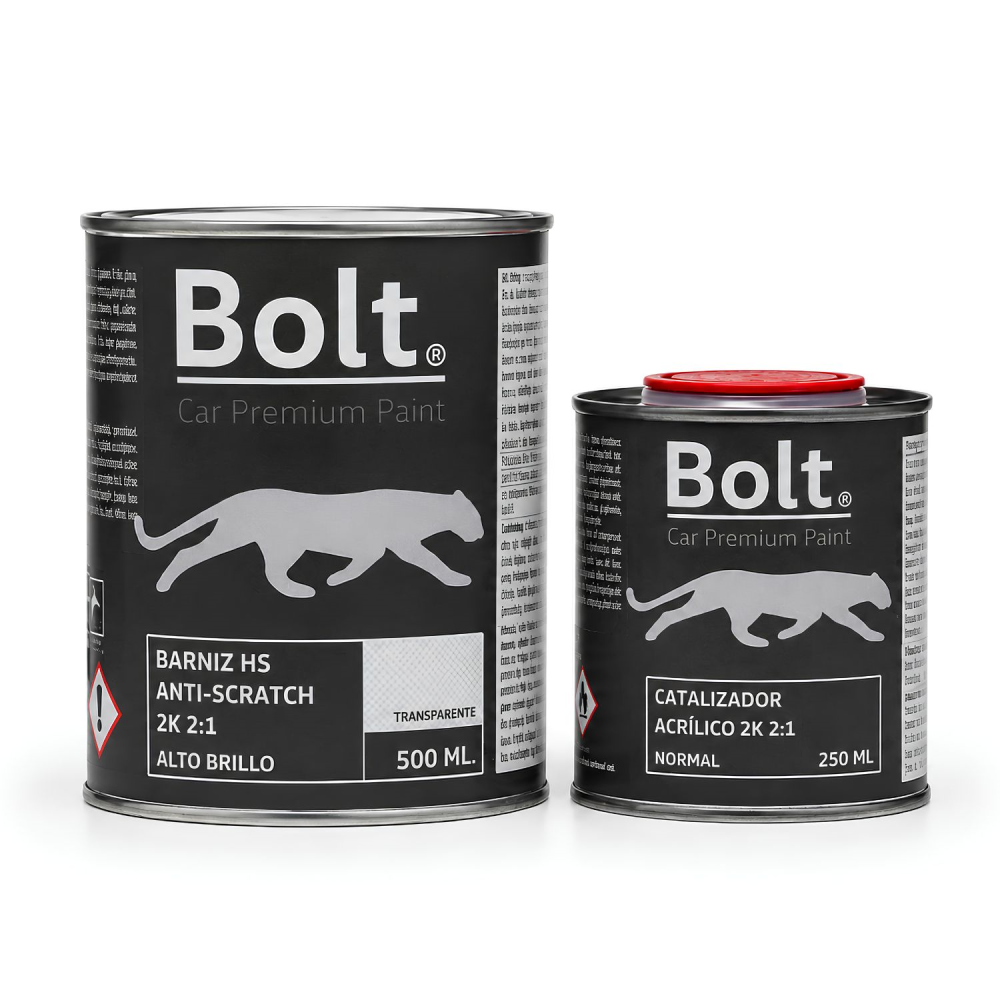 Kit Barniz + Catalizador Hs 2:1 Normal 2K Bolt 750 Ml