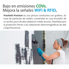 Pintura Conductiva de Apantallamiento Proshield Negro Mate 1 Lt