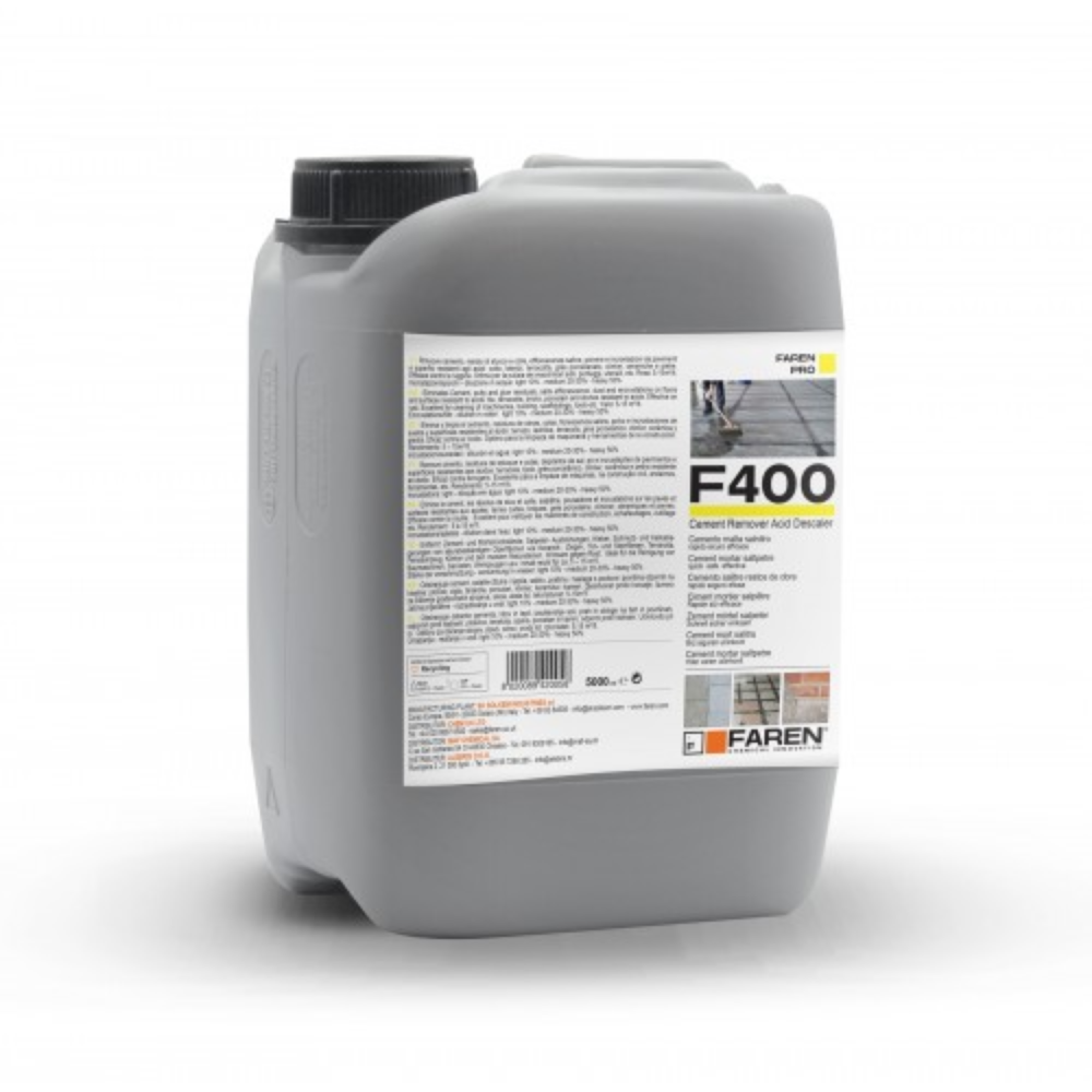 Faren Desincrustante Limpia Cemento F400 Ácido 5 Lt