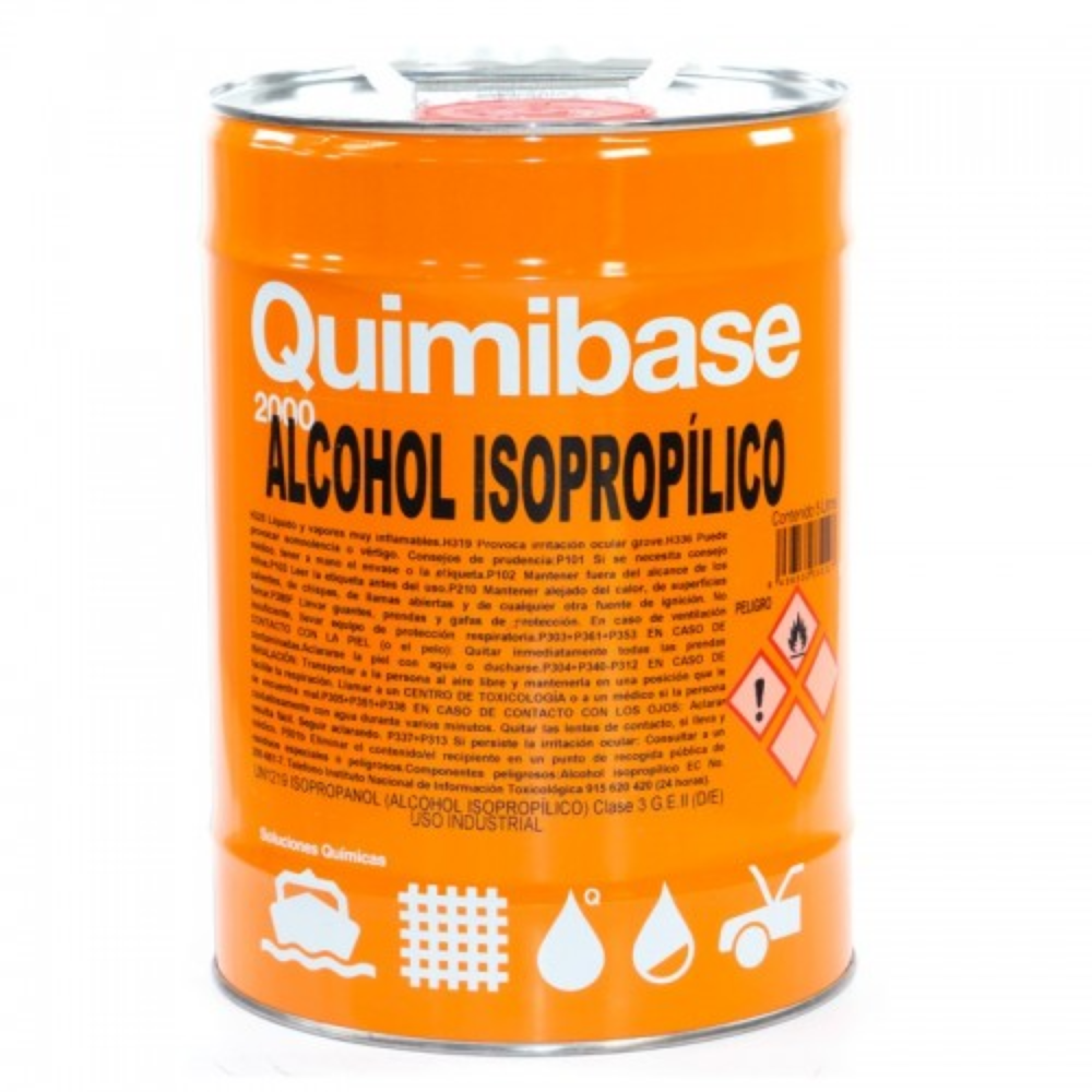 Alcohol Isopropilico 99,8% Envase Metálico 25 Lt
