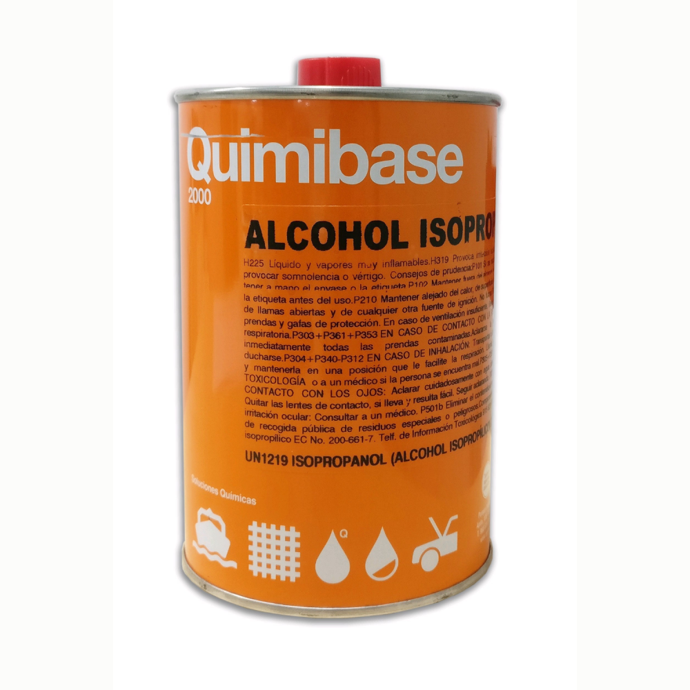 Alcohol Isopropilico 99,8% Envase Metálico 1 Lt