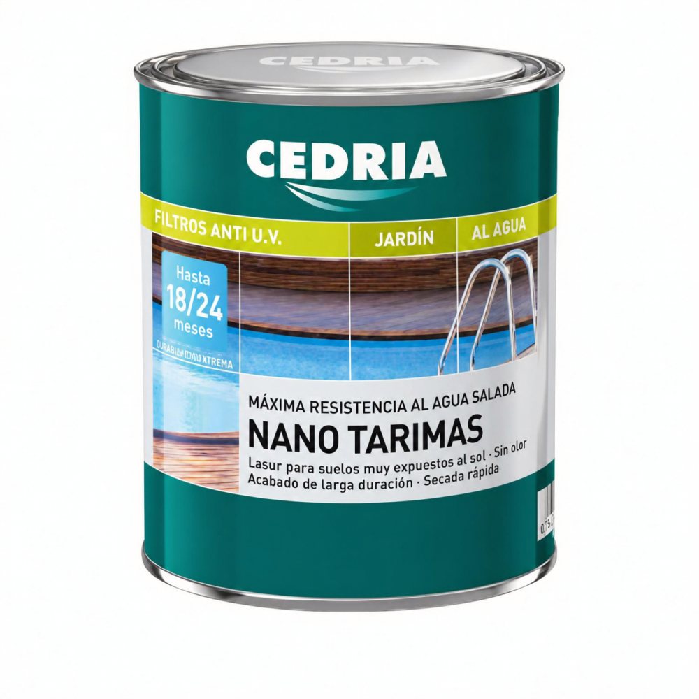 Cedria Nano Tarimas Al Agua Satinado Incoloro 1 Lt