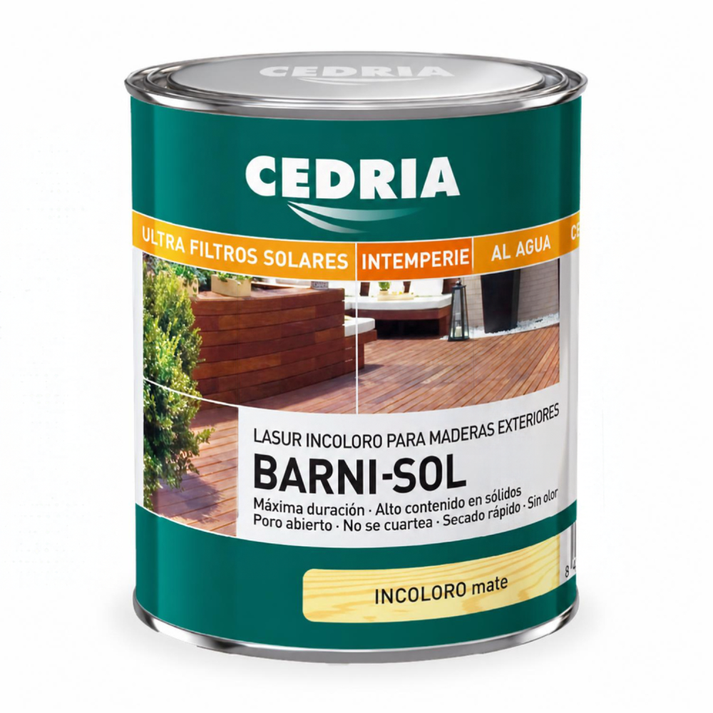 Cedria Barni Sol Lasur HS Mate Incoloro Al Agua 750 Ml