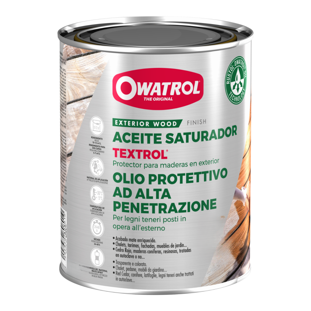 Aceite Saturador Textrol Roble Dorado 1 Lt