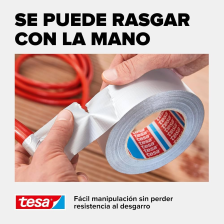 Tesa Cinta Americana Extra Power Universal Plata 50 Mm X 30 Mts