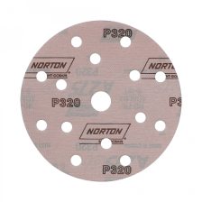 Discos Lija Norton Pro A275 14+1 Ag. 150 mm P320 100 Uds